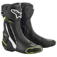 Alpinestars SMX Plus V2 Motorcycle Boots - Black/White/Yellow Fluo