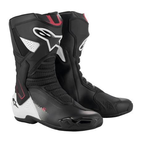 Alpinestars SMX-6 V3 Motorcycle Boots - Black / White / Red