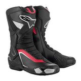 Alpinestars SMX-6 V3 Motorcycle Boots - Black / Silver / Red