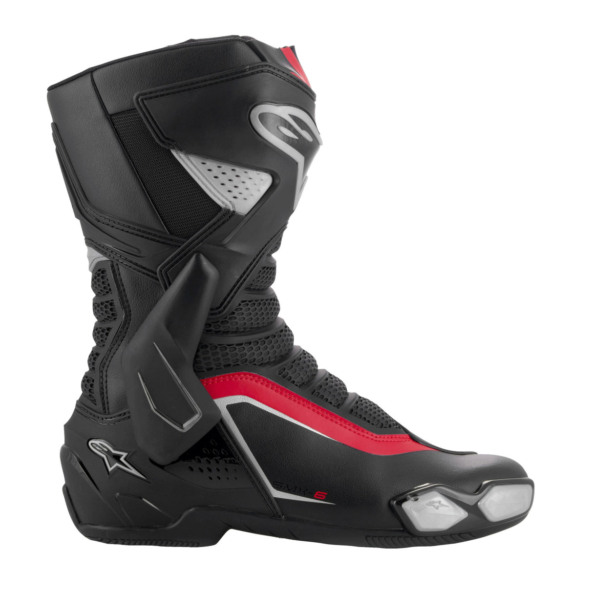Alpinestars SMX-6 V3 Motorcycle Boots - Black / Silver / Red