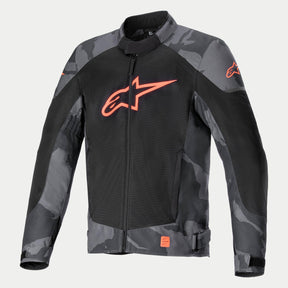 Alpinestars T SP X Superair Men's Motorcycle Textile Jacket Grey Camo Red