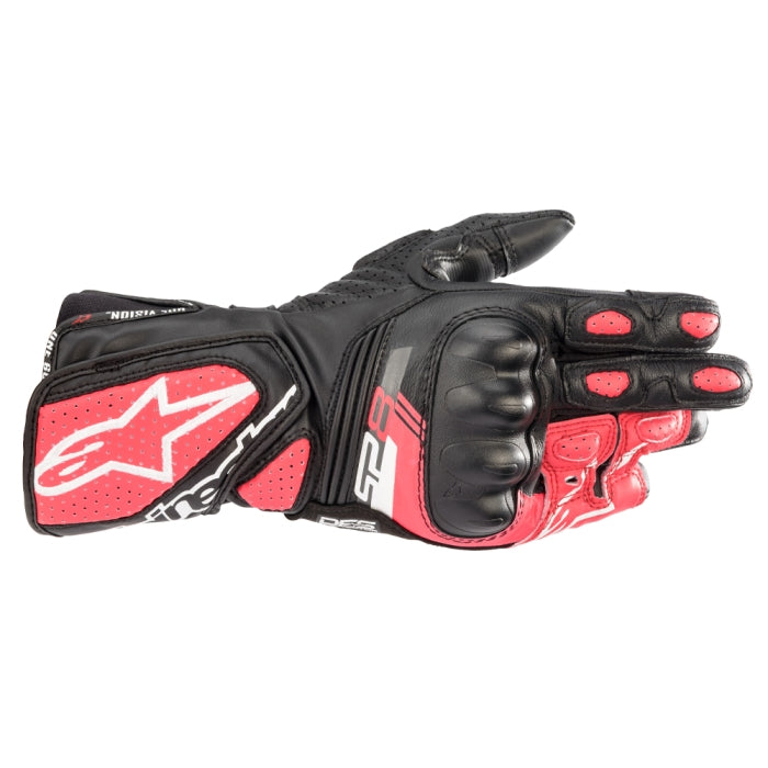 Alpinestars Stella SP-8 V3 Women's Motorcycle Leather Gloves Black/White/Diva Pink
