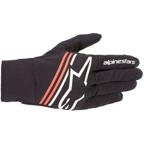 Alpinestars Reef Men's Motorcycle Gloves Black White Red