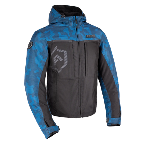 ARMR Suko 1.0 Men's Waterproof Motorcycle Jacket Blue Camo