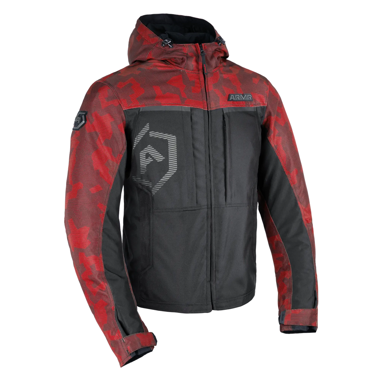 ARMR Suko 1.0 Men's Waterproof Motorcycle Jacket Red Camo