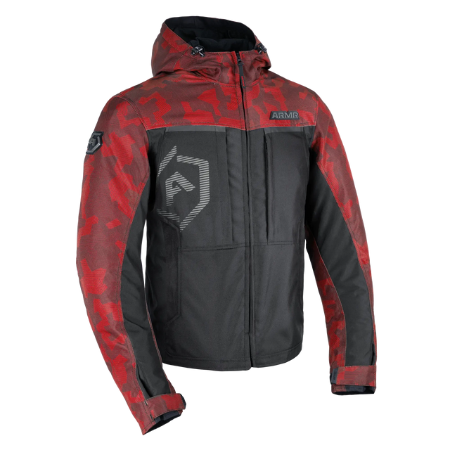 ARMR Suko 1.0 Men's Waterproof Motorcycle Jacket Red Camo