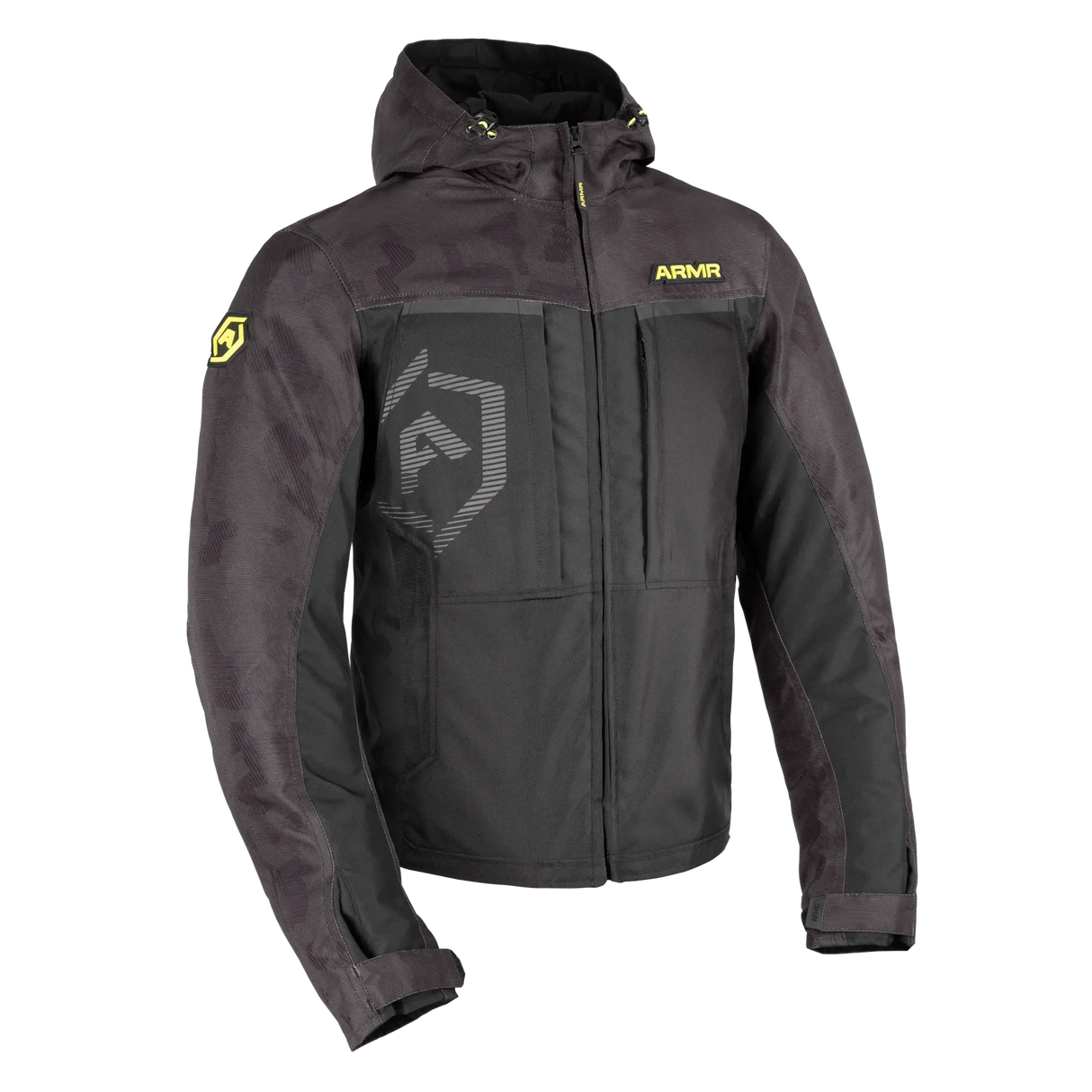 ARMR Suko 1.0 Men's Waterproof Motorcycle Jacket Black Camo
