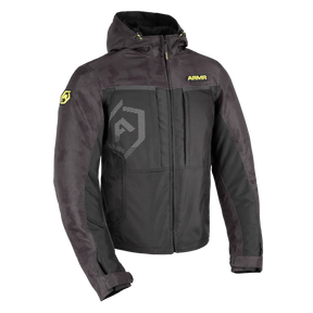 ARMR Suko 1.0 Men's Waterproof Motorcycle Jacket Black Camo