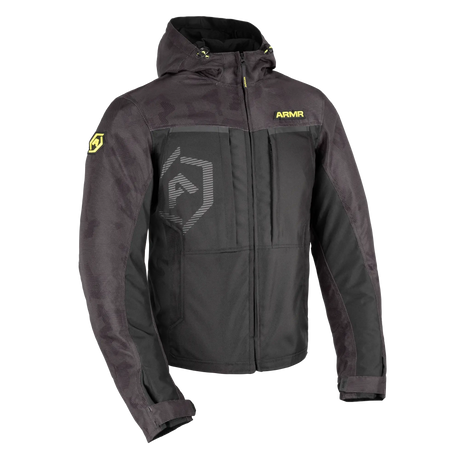 ARMR Suko 1.0 Men's Waterproof Motorcycle Jacket Black Camo