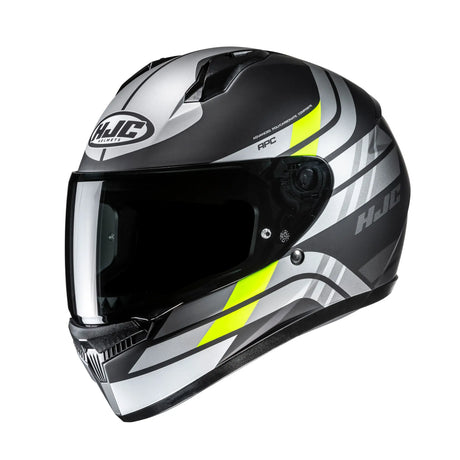 HJC C10 Hiper Yellow Motorcycle Full Face Helmet