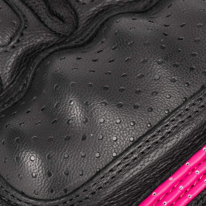 Oxford RP-6S Ladies Motorcycle Gloves Black/White/Pink