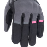 Oxford Dakar 1.0 Women's Motorcycle Gloves Charcoal/Pink