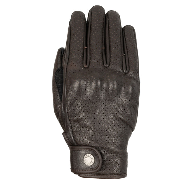 Oxford Henlow Air Women's Leather Motorcycle Gloves Brown