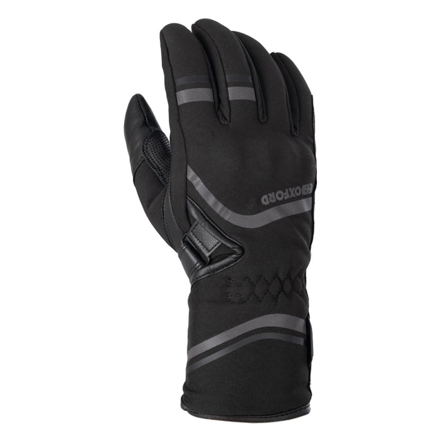 Oxford Ottawa 2.0 Women's Motorcycle Gloves Waterproof Stealth Black