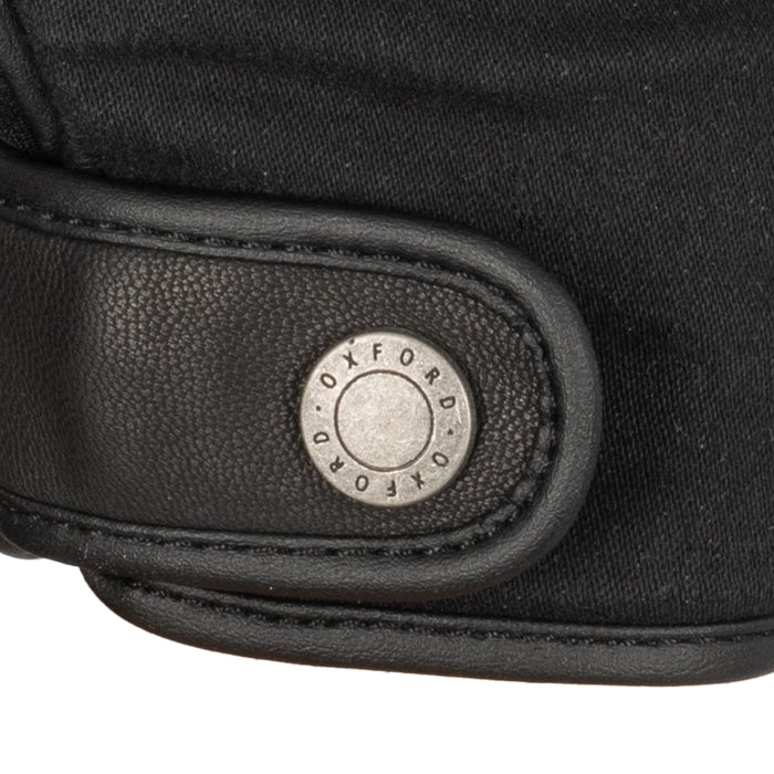 Oxford Kickback Women's Motorcycle Gloves Charcoal Black