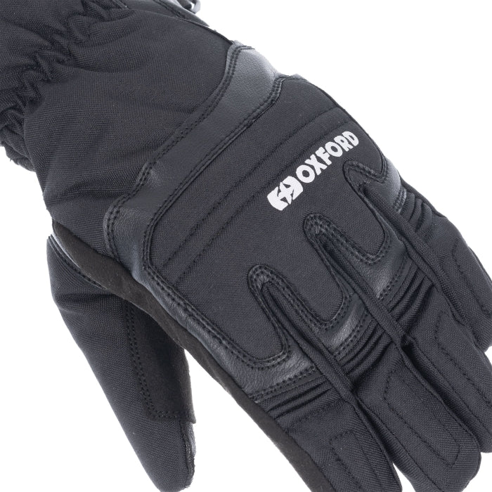 Oxford Spartan Women's Waterproof Motorcycle Gloves Black