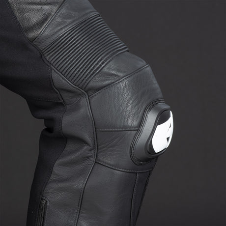 Oxford Nexus 1.0 Armoured Motorcycle Leather Trousers Black White