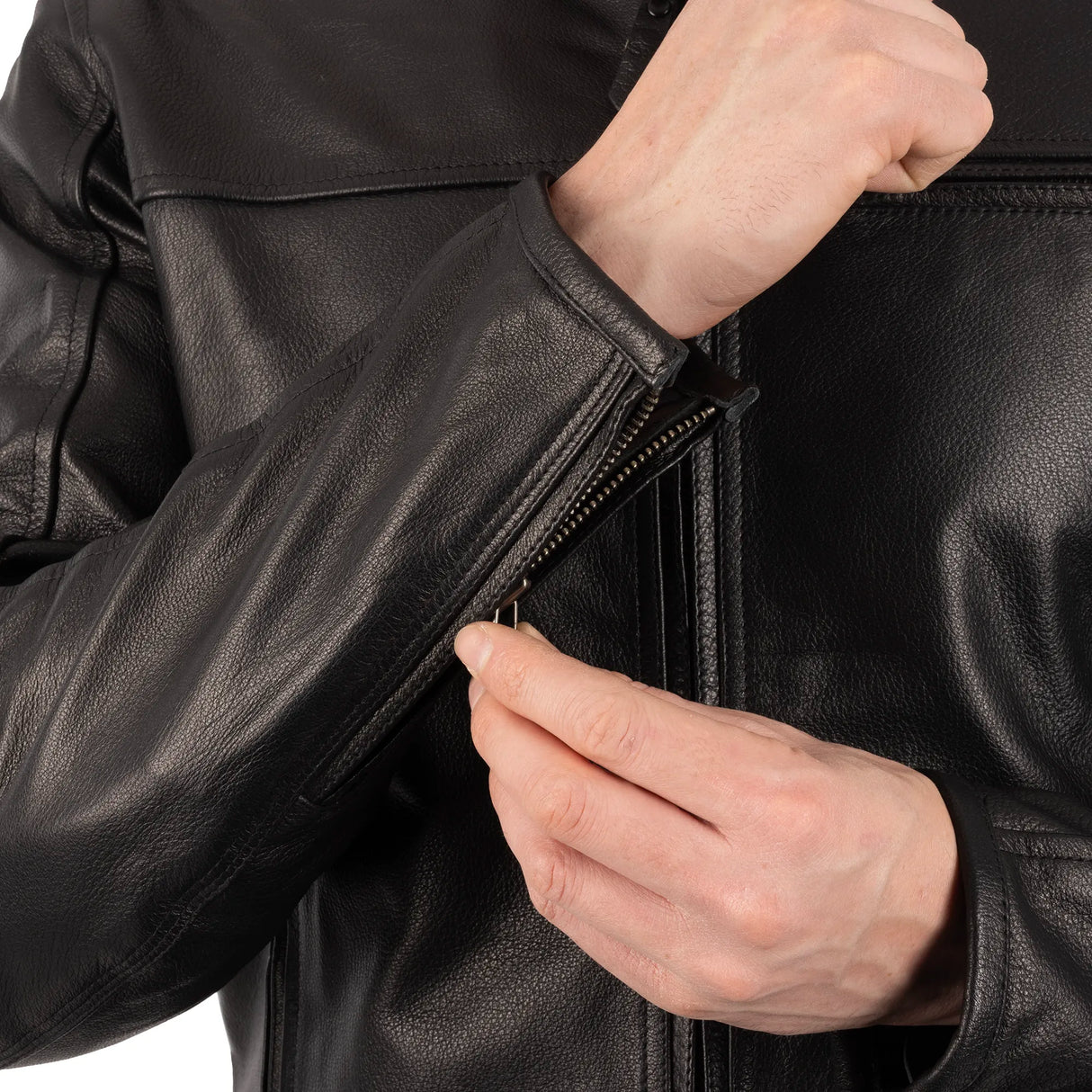 Oxford Walton 2.0 Armoured Men's Motorcycle Leather Jacket Black