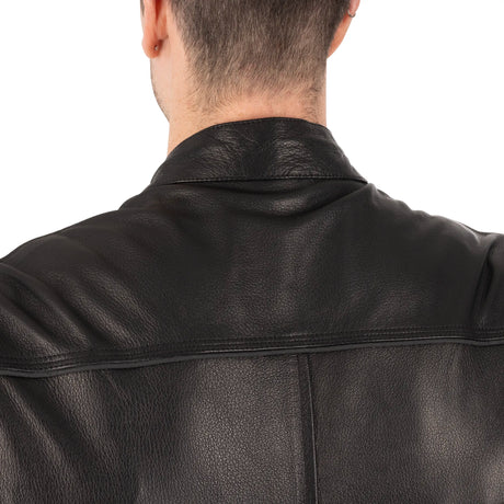 Oxford Walton 2.0 Armoured Men's Motorcycle Leather Jacket Black