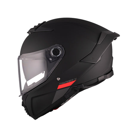 MT Thunder 4 Plain Motorcycle Helmet - Black
