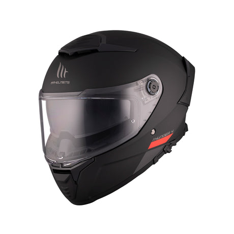 MT Thunder 4 Plain Motorcycle Helmet - Black