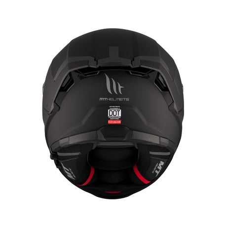 MT Thunder 4 Plain Motorcycle Helmet - Black