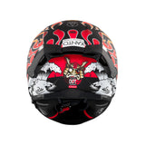 MT Thunder 4 Yamanak Motorcycle Helmet Flame Fluo Red