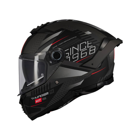 MT Thunder 4 Lumin Motorcycle Helmet - Black