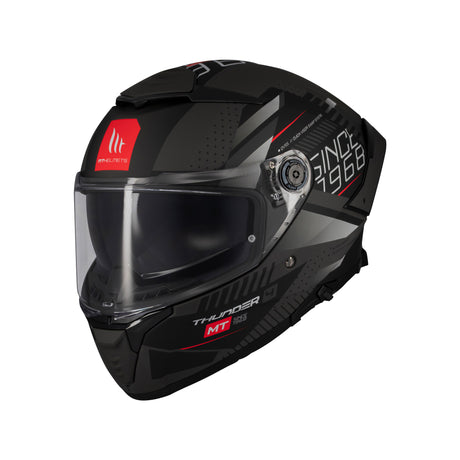 MT Thunder 4 Lumin Motorcycle Helmet - Black