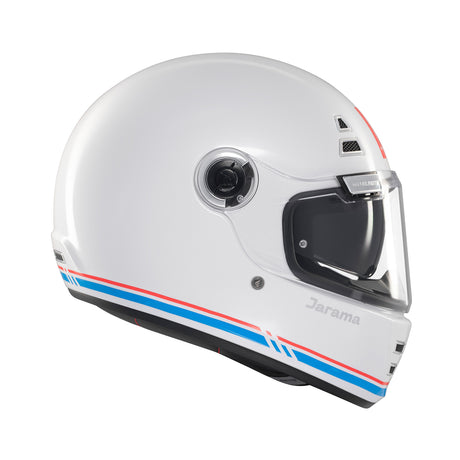MT Jarama SV Plain Motorcycle Helmet White