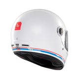 MT Jarama SV Plain Motorcycle Helmet White