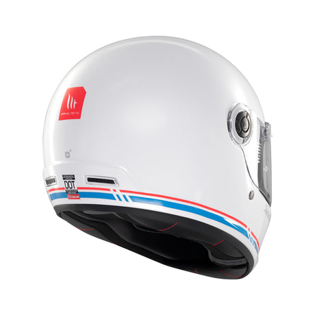 MT Jarama SV Plain Motorcycle Helmet White