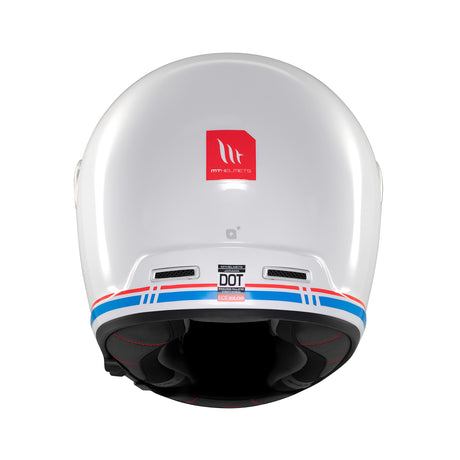 MT Jarama SV Plain Motorcycle Helmet White