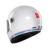 MT Jarama SV Plain Motorcycle Helmet White