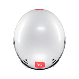 MT Jarama SV Plain Motorcycle Helmet White