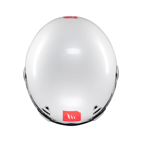 MT Jarama SV Plain Motorcycle Helmet White