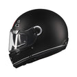 MT Jarama SV Plain Motorcycle Helmet Black