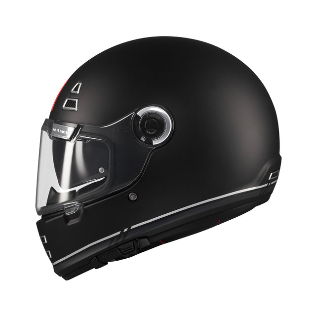 MT Jarama SV Plain Motorcycle Helmet Black