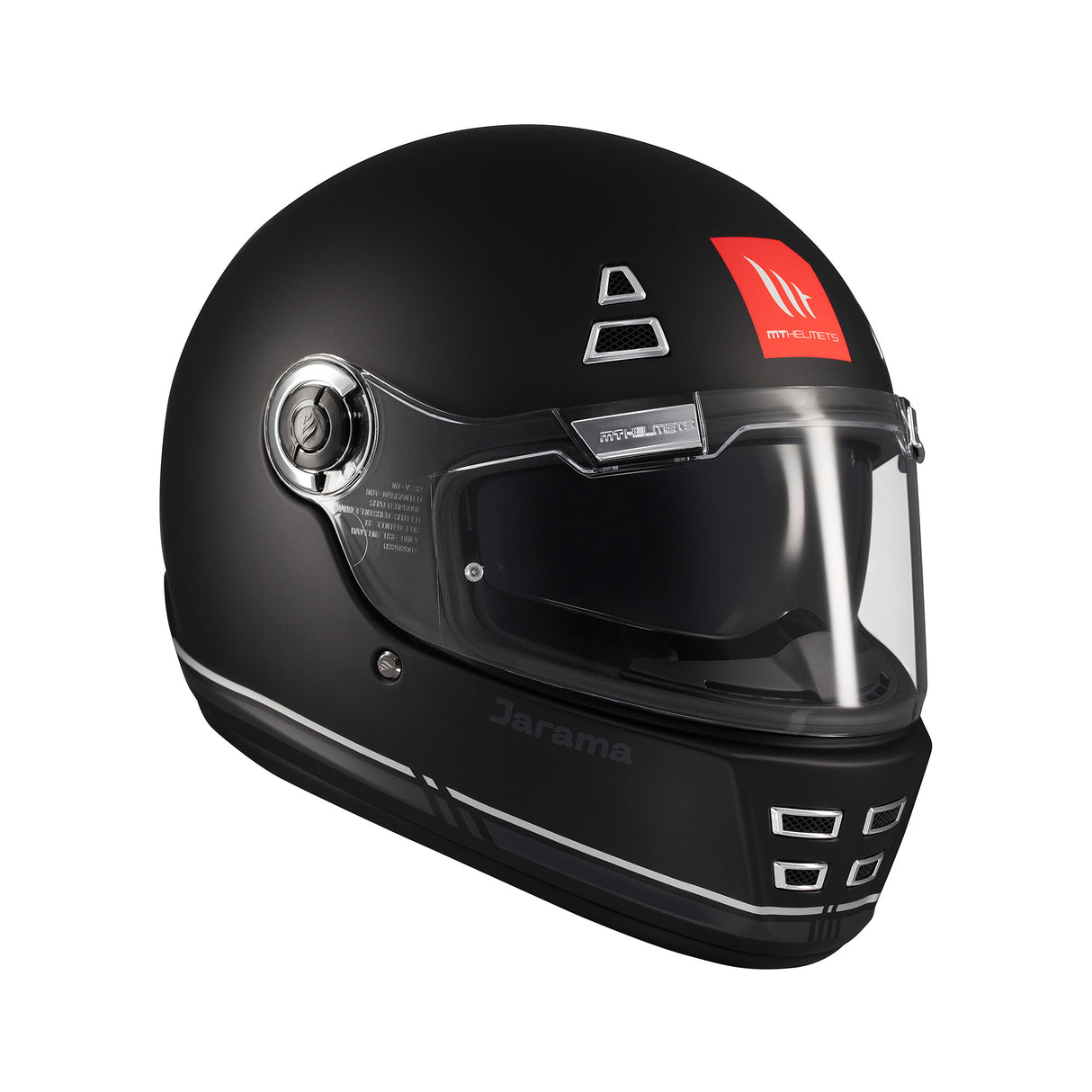 MT Jarama SV Plain Motorcycle Helmet Black