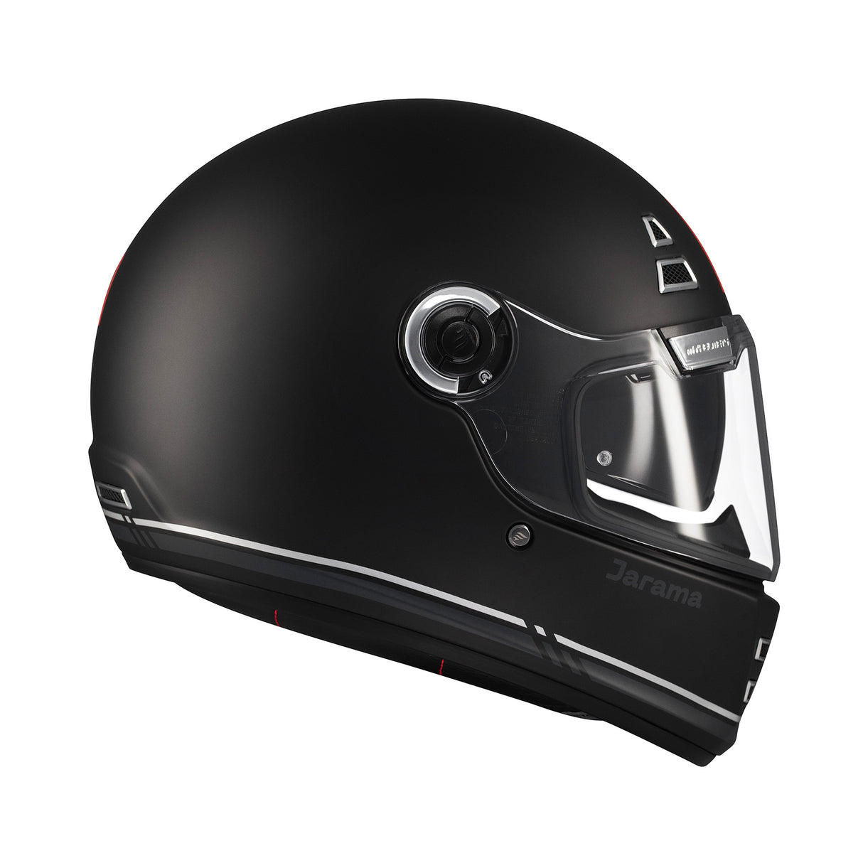 MT Jarama SV Plain Motorcycle Helmet Black