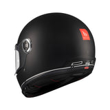 MT Jarama SV Plain Motorcycle Helmet Black