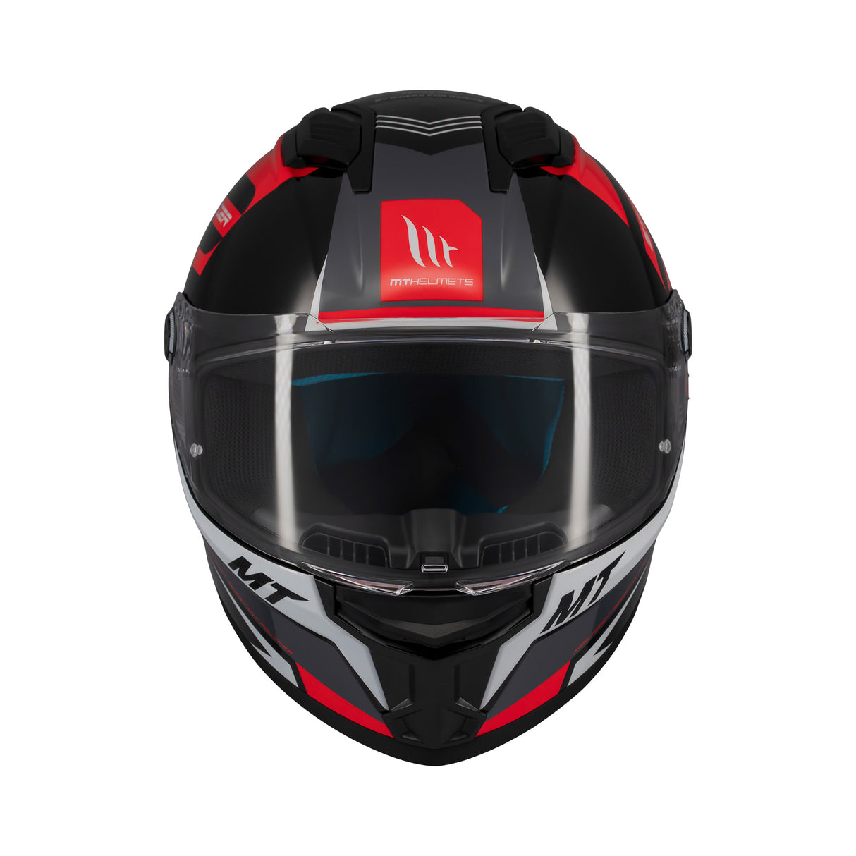 MT Stinger 2 Tron Motorcycle Helmet - Red Black