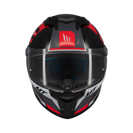 MT Stinger 2 Tron Motorcycle Helmet - Red Black