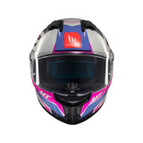 MT Stinger 2 Tron Motorcycle Helmet - Pink Purple