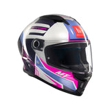 MT Stinger 2 Tron Motorcycle Helmet - Pink Purple