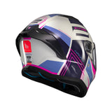 MT Stinger 2 Tron Motorcycle Helmet - Pink Purple