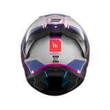 MT Stinger 2 Tron Motorcycle Full Face Helmet - Pink Purple