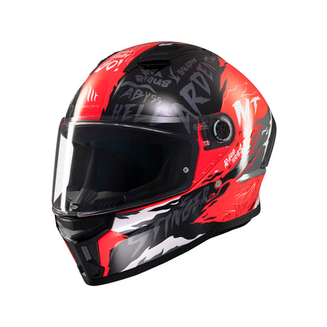 MT Stinger 2 Ardent Motorcycle Helmet - Red