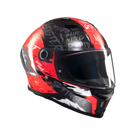 MT Stinger 2 Ardent Motorcycle Helmet - Red