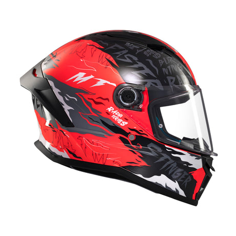 MT Stinger 2 Ardent Motorcycle Helmet - Red
